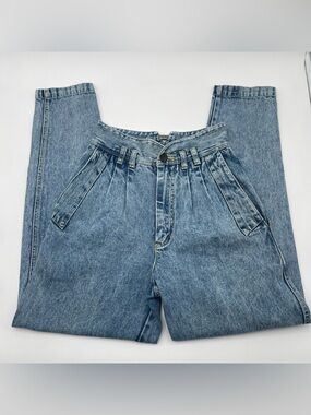Bugle Boy Women’s Jeans Size 24 Acid Wash 90s Baggy High Waisted Paper Bag